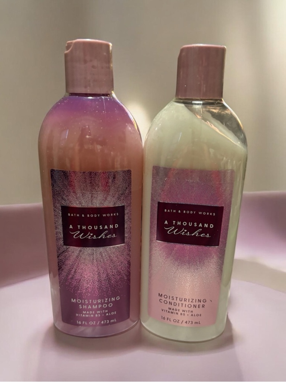 Bath & Body Works A Thousand Wishes Moisturizing Shampoo & Conditioner - Pink